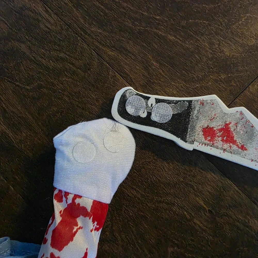 NWOT Dog Killer Horror Knife Blood adog Costume for Medium Dogs
